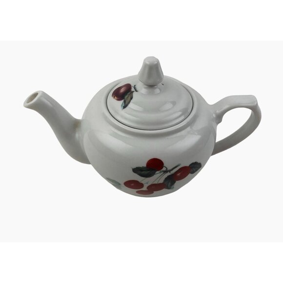 BIA Cordon Bleu Ceramic Teapot Cherry Grape Design Lid Handle Spout Brazil - Picture 8 of 10